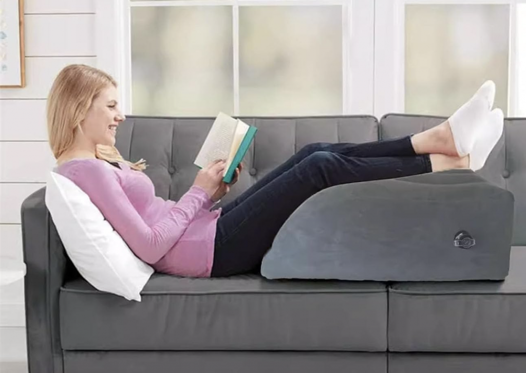 almohadas para elevar piernas para síndrome de piernas inquietas